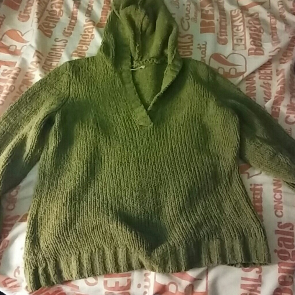 Soft green sweater